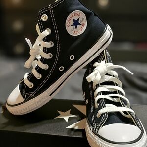 Converse Kids Black High-Top Sneakers